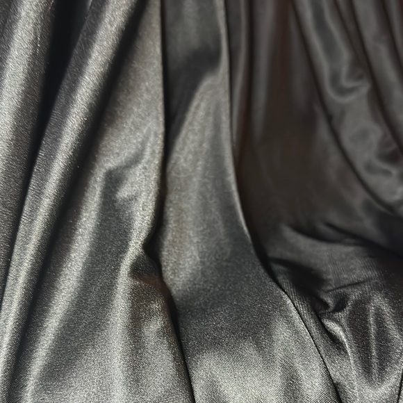 FILIGREE LTD | Vintage 80s Dynasty Glam Draped Sequins Elegant Black Maxi Dress - Picture 8 of 16